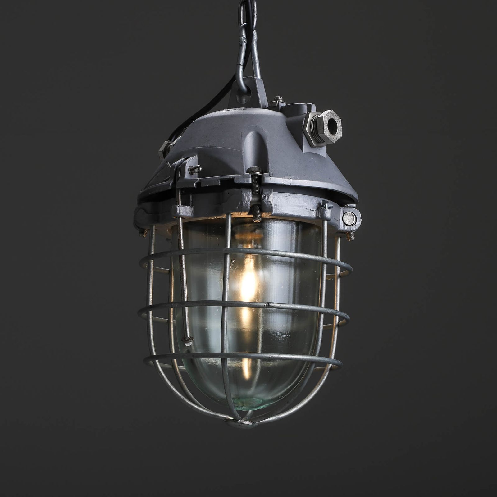 Large Polam Wilkasy Caged Pendant Lights photo for sale