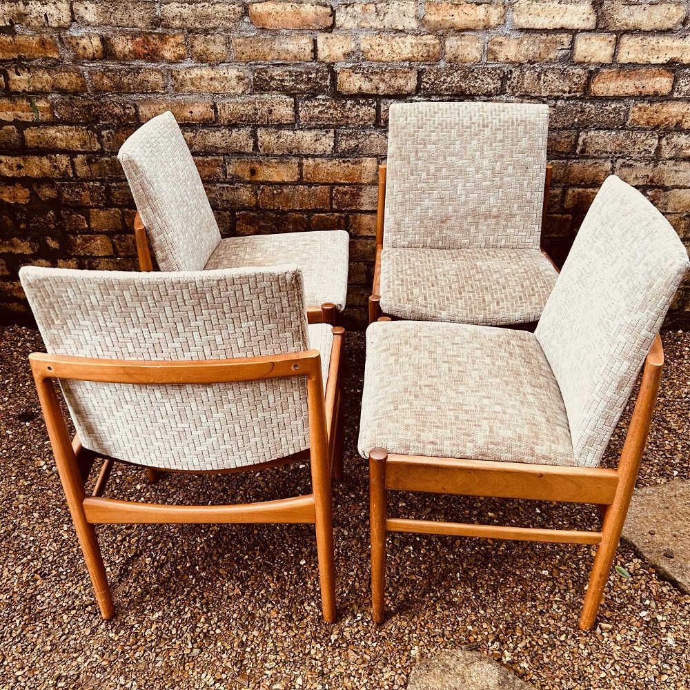 Beithcraft Teak Drop Leaf Dining Set (1960s) – Scottish Mid Century Furniture photo for sale