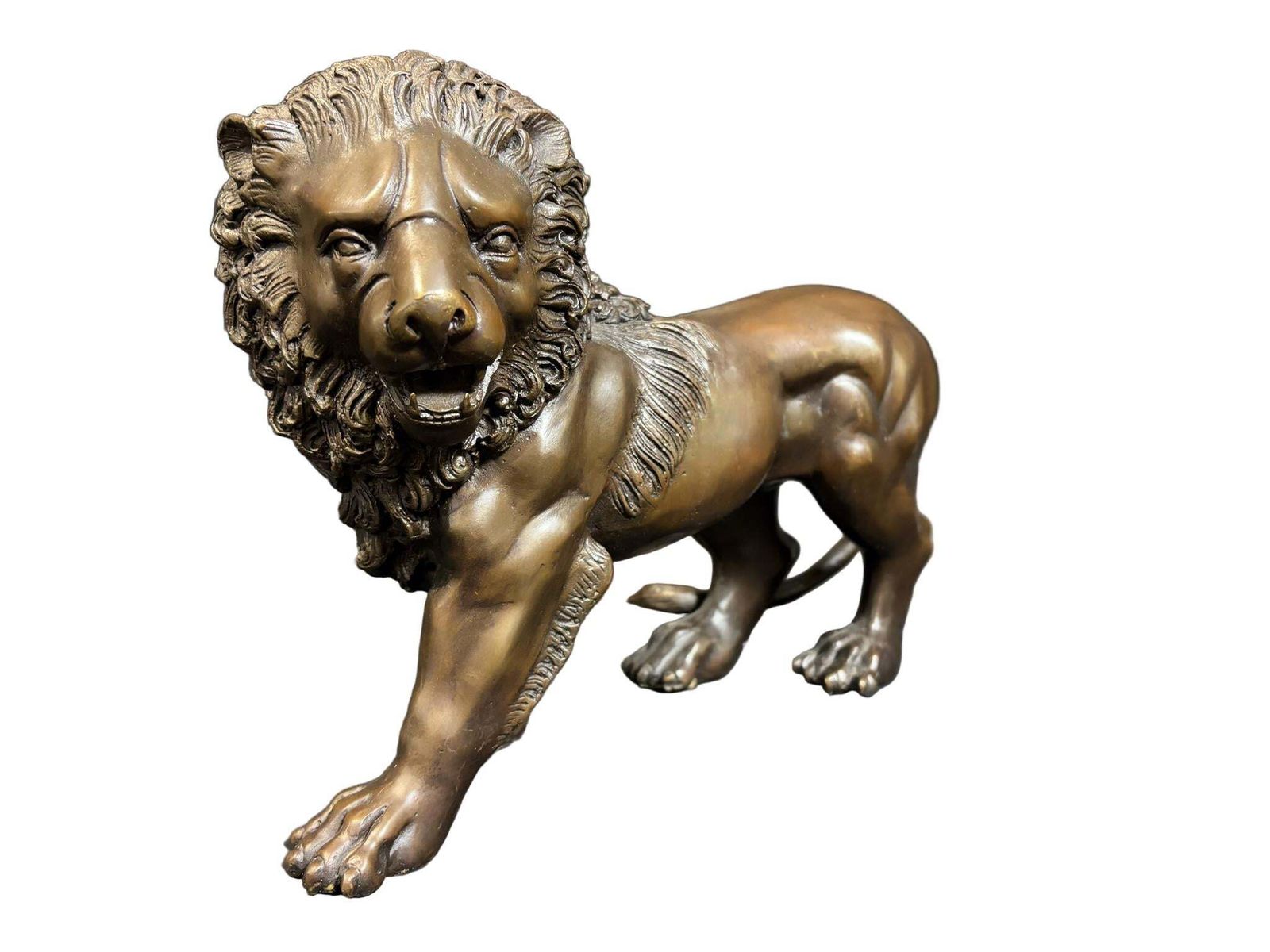 Patinated Bronze “Medici” Lion, 32 Cm – Mid‑20th Century Italian photo 395.0