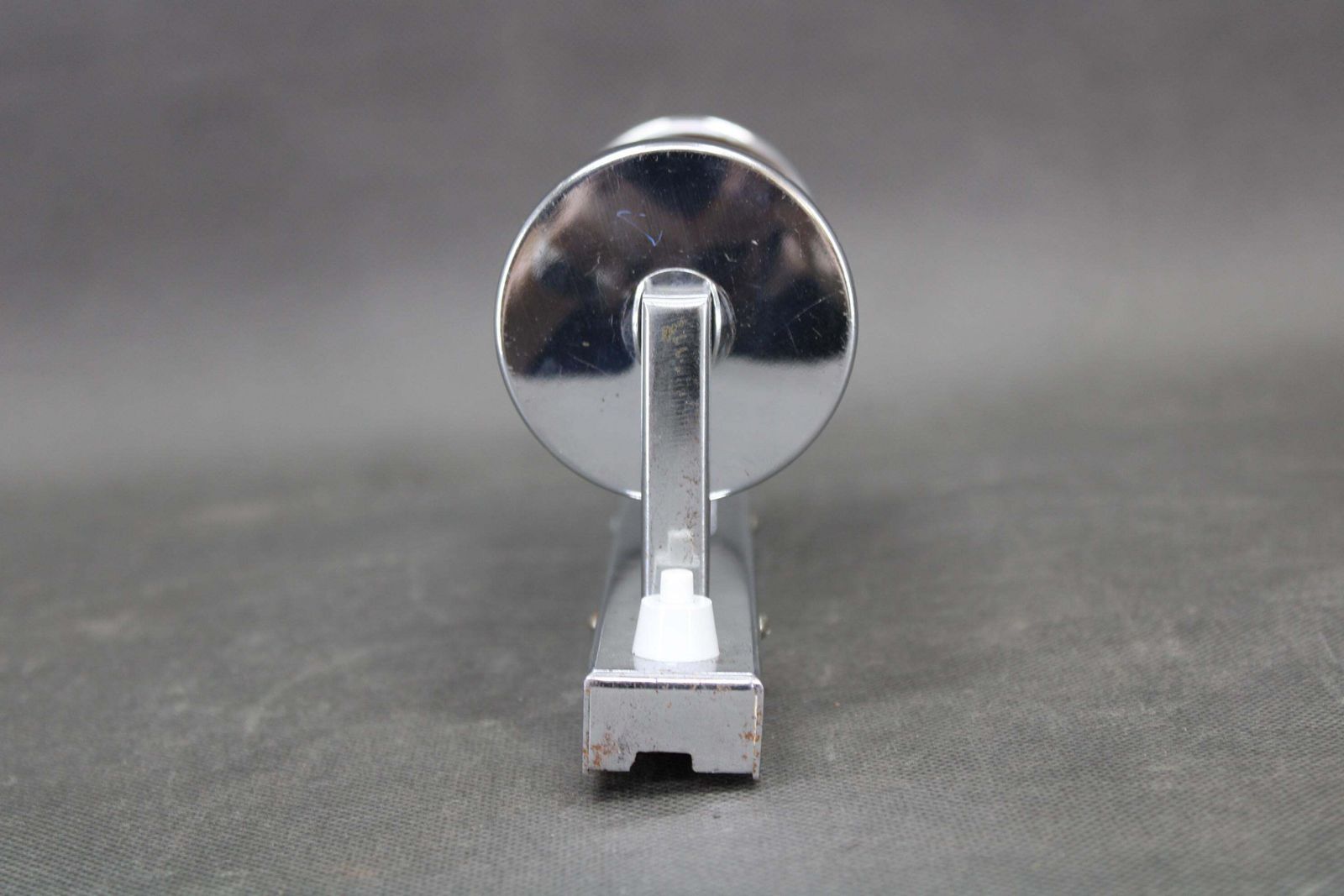 photo for sale 1930s Bauhaus Chrome And Milk Glass Tubular Wall Light, Czechoslovakia, Restored