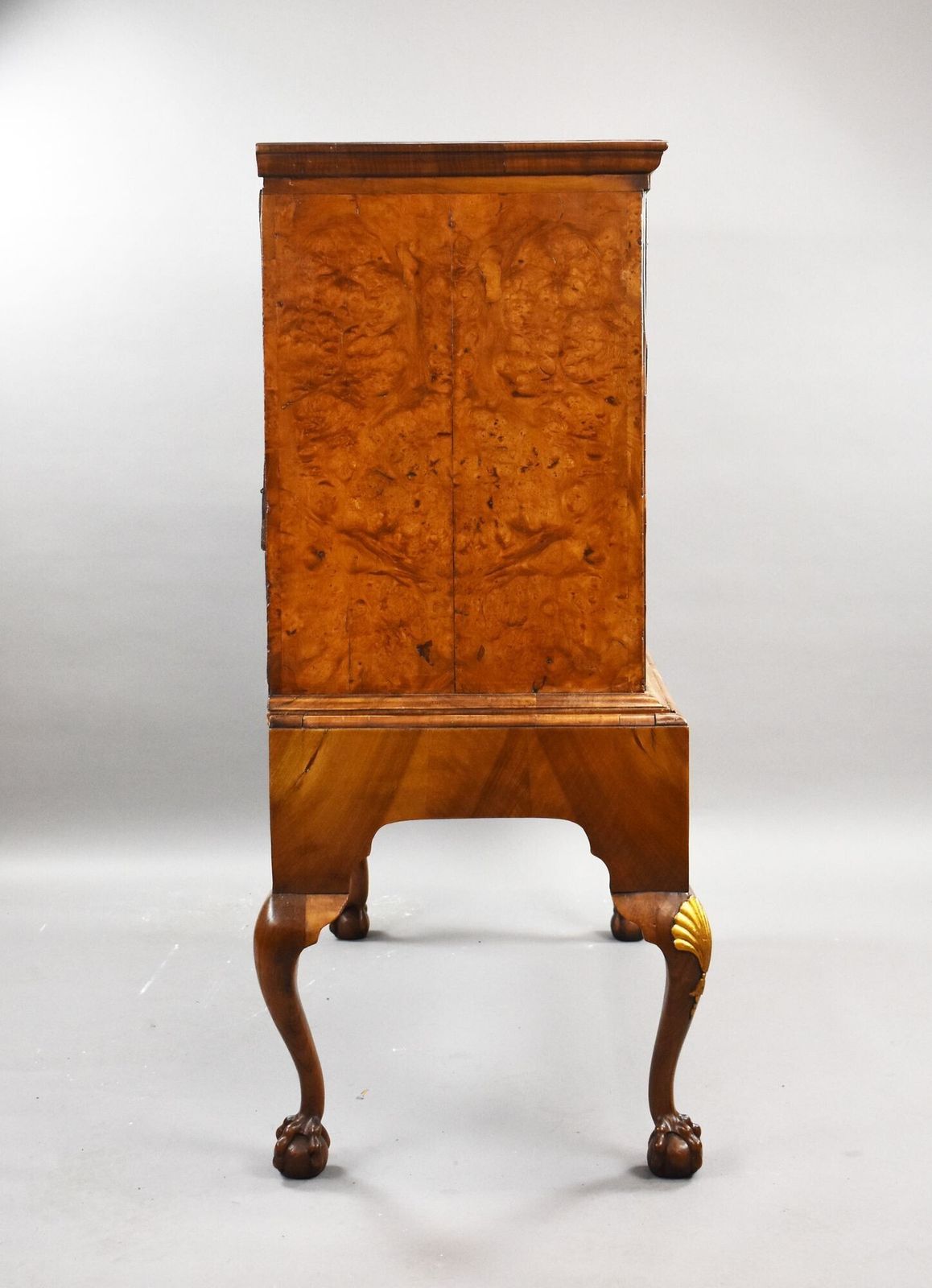George III Burr Walnut Chest On Stand photo for sale