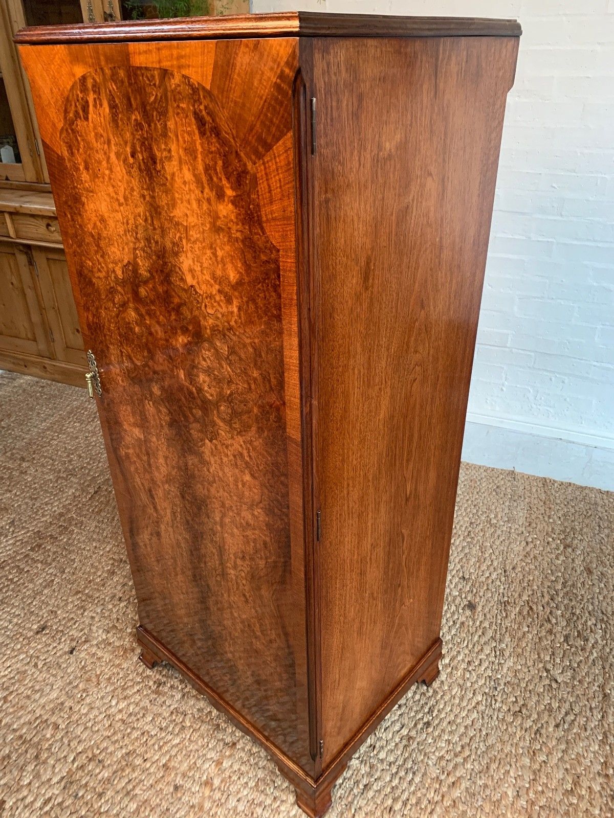 photo for sale Art Deco Tallboy / Gentleman’s Wardrobe – C. 1930s–1950s