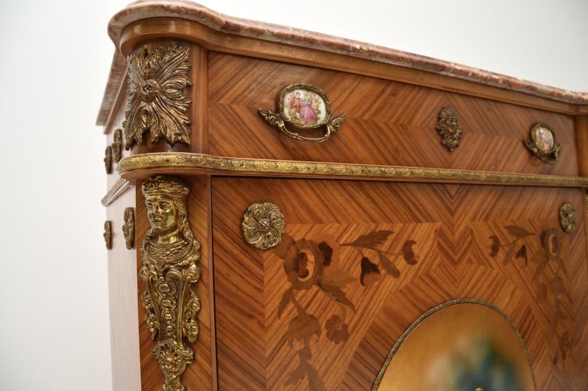 Antique French Marble Top Cabinet photo buy