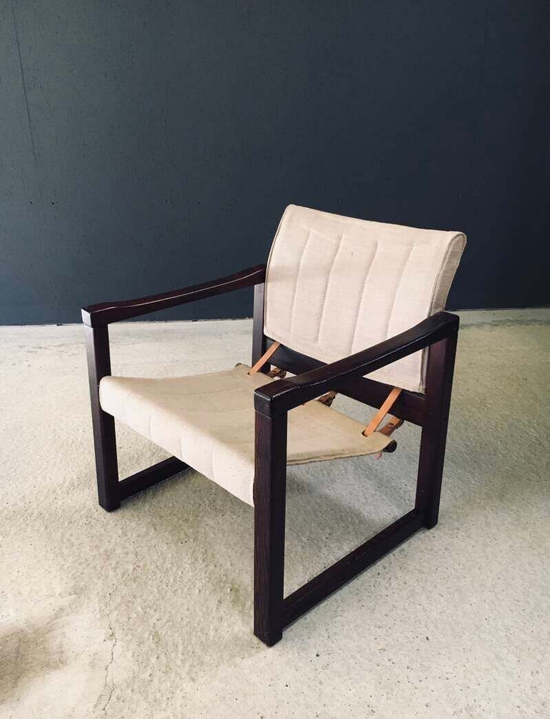 photo furniture "Diana" Safari Lounge Chair Set, Ontwerp Karin Mobring Voor Ikea, Jaren 1970