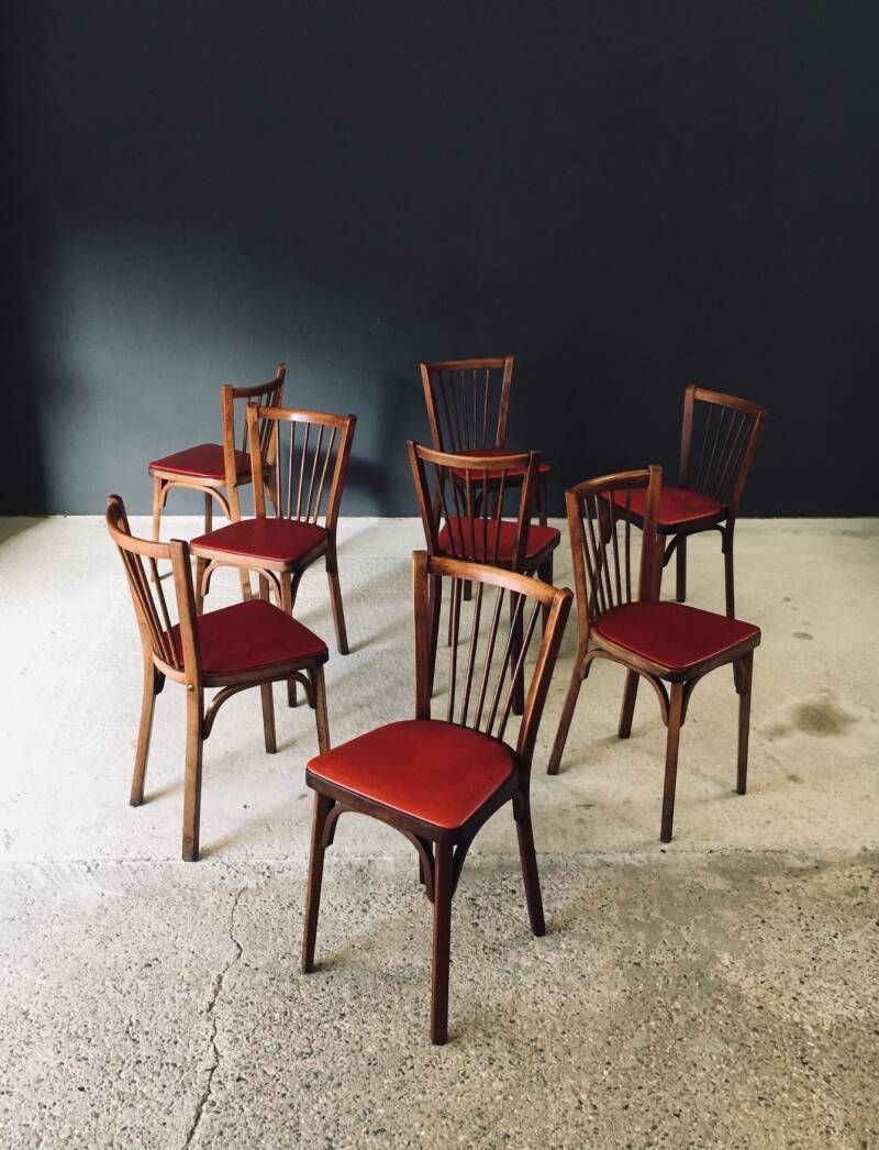 1950's French Reconstruction Design Bistro Chairs By Baumann photo buy