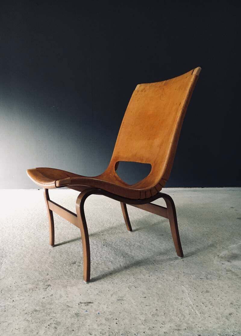 Scandinavisch Design 'Eva' Fauteuil Van Bruno Mathsson, Zweden, Ca. Jaren 1960 photo for sale
