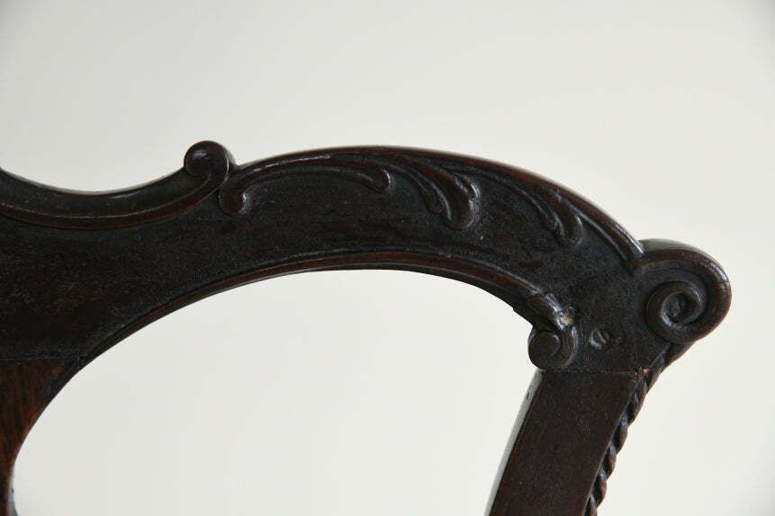 photo for sale Antique Georgian Mahogany Armchair