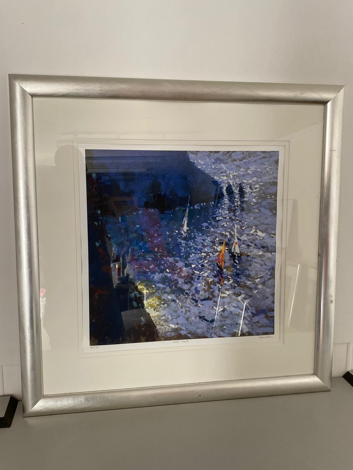 Framed Signed Limited Edition Print "Hell's Mouth" By Artist Tony Allain 95/195