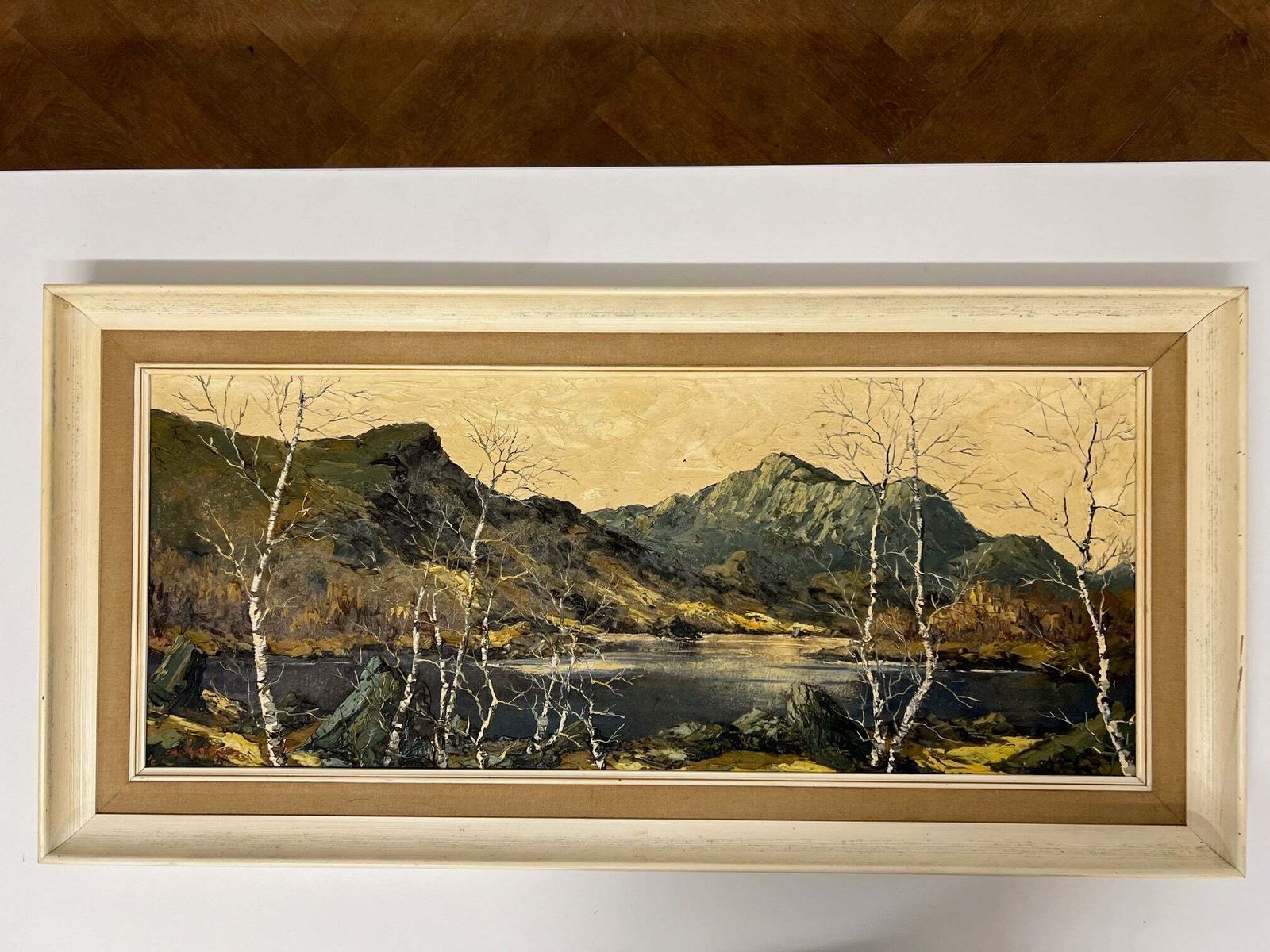 Mynydd Mawr From Llyn Y Gadair Oil Painting By Charles Wyatt Warren ( Welsh 1908 1993)