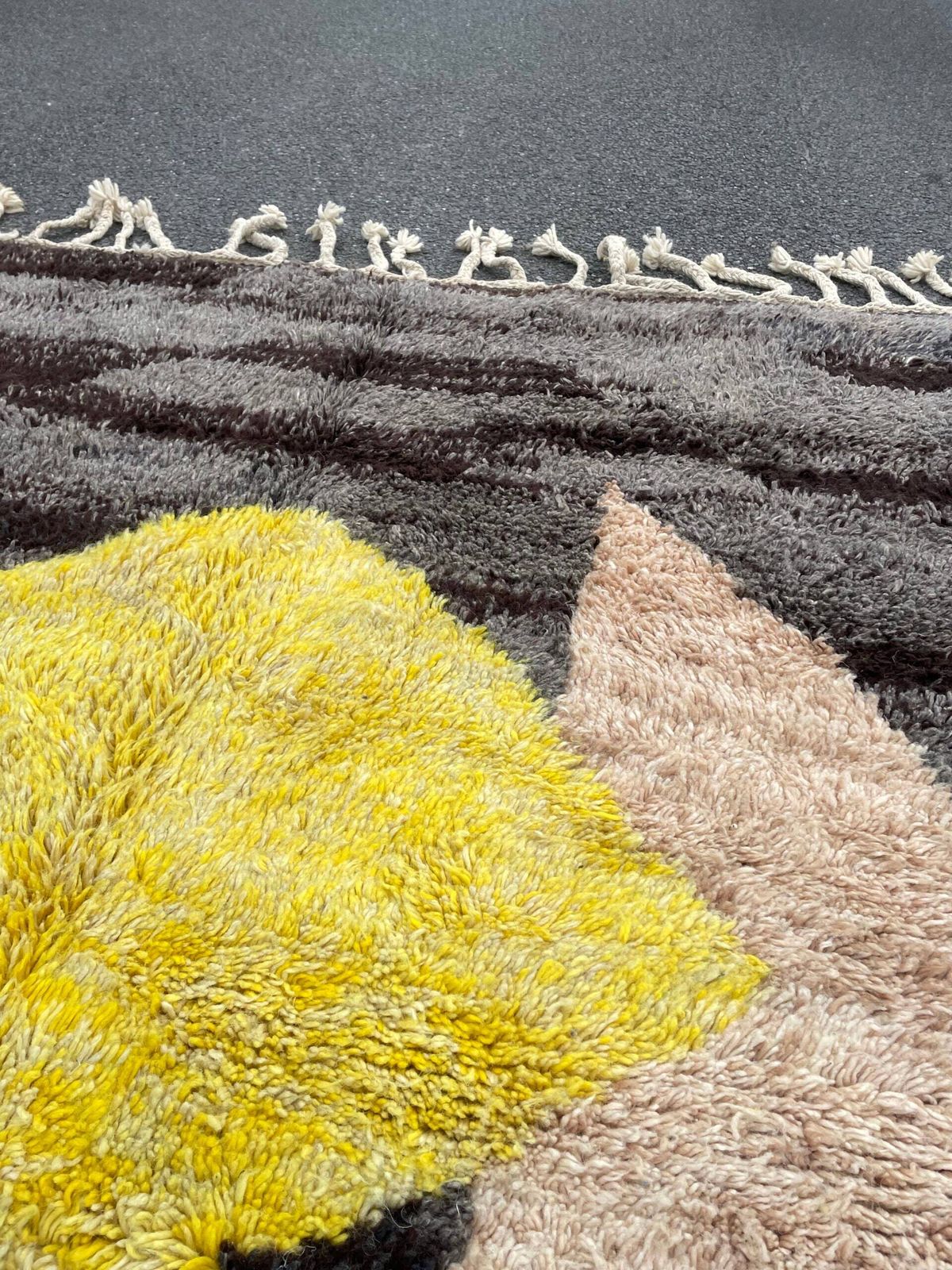 Wool Rug For Living Room, Beni Ourain Rug, Modern Interior Rug, Wool Rug, Azilal Rug, Boucherouite Rug photo vintage