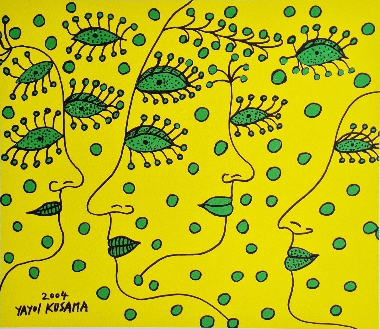 After Yayoi Kusama, Women Wishing, Lithograph, 1990s photo vinterior
