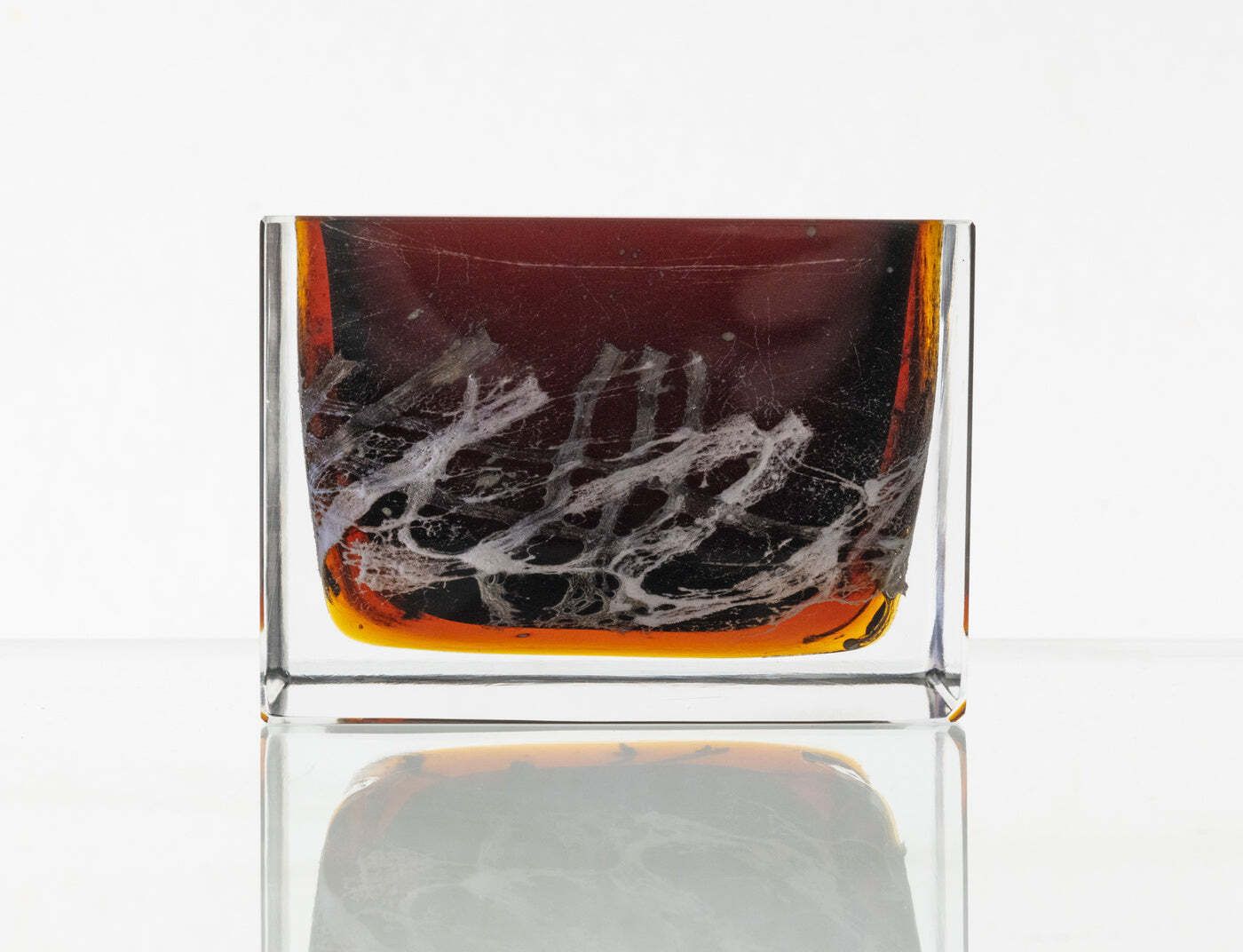 Klein Vaasje Met Gesmolten Glas, Pavel Hlava, Jaren 1970, Tsjecho Slowakije photo furniture