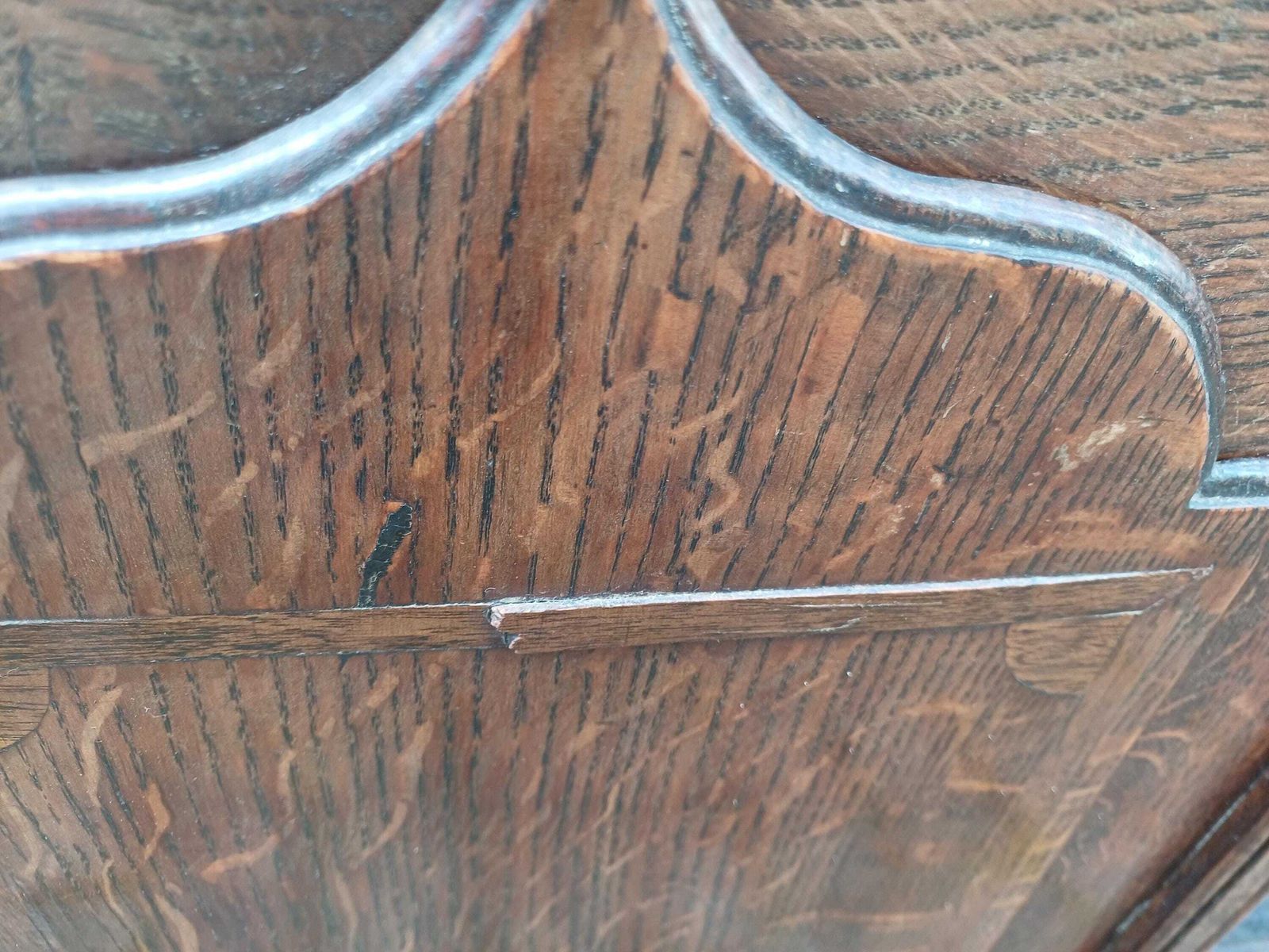 Massive Vintage Oak Wall Plate Rack With Side Cupboards Large Antique Kitchen Shelf, Solid Oak Hanging Dresser Top, 1800s photo 950.0