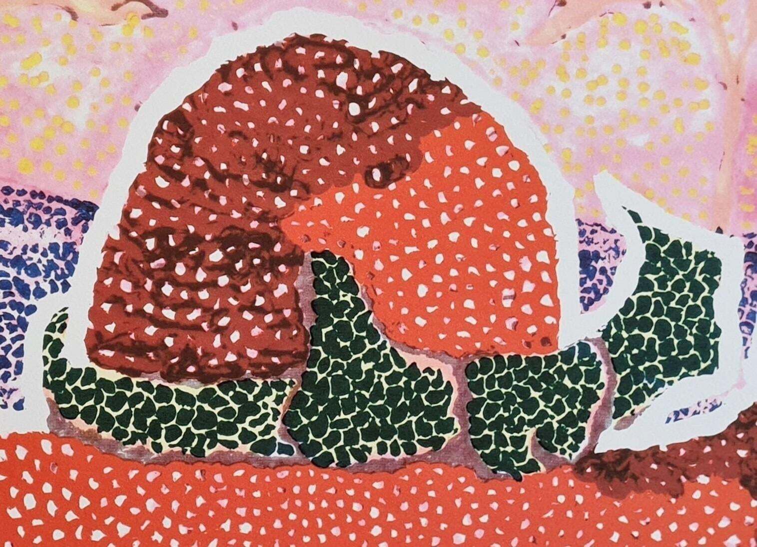 After Yayoi Kusama, Hat Leff.., Lithograph, 1990s photo for sale