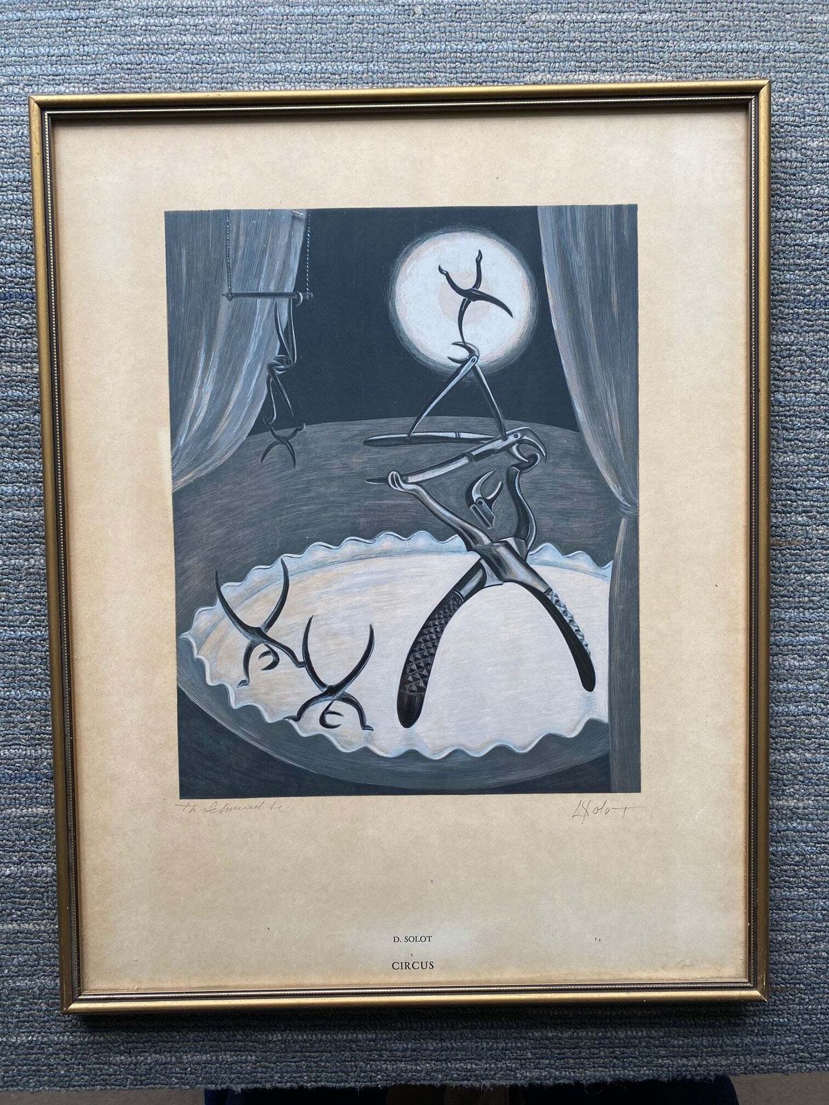 A Set Of 8 Original Lithographs By D Solot   Dentist & Artist (French)