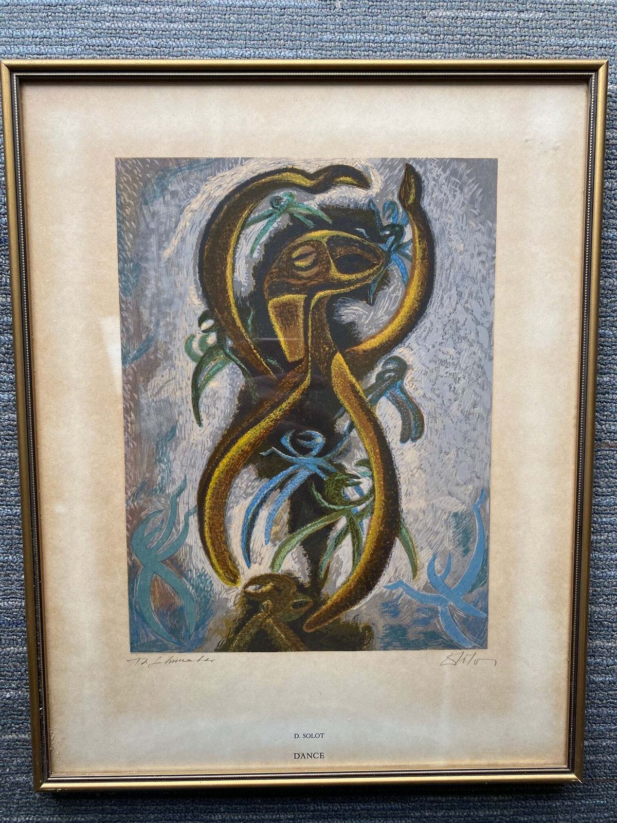 A Set Of 8 Original Lithographs By D Solot   Dentist & Artist (French) photo vintage