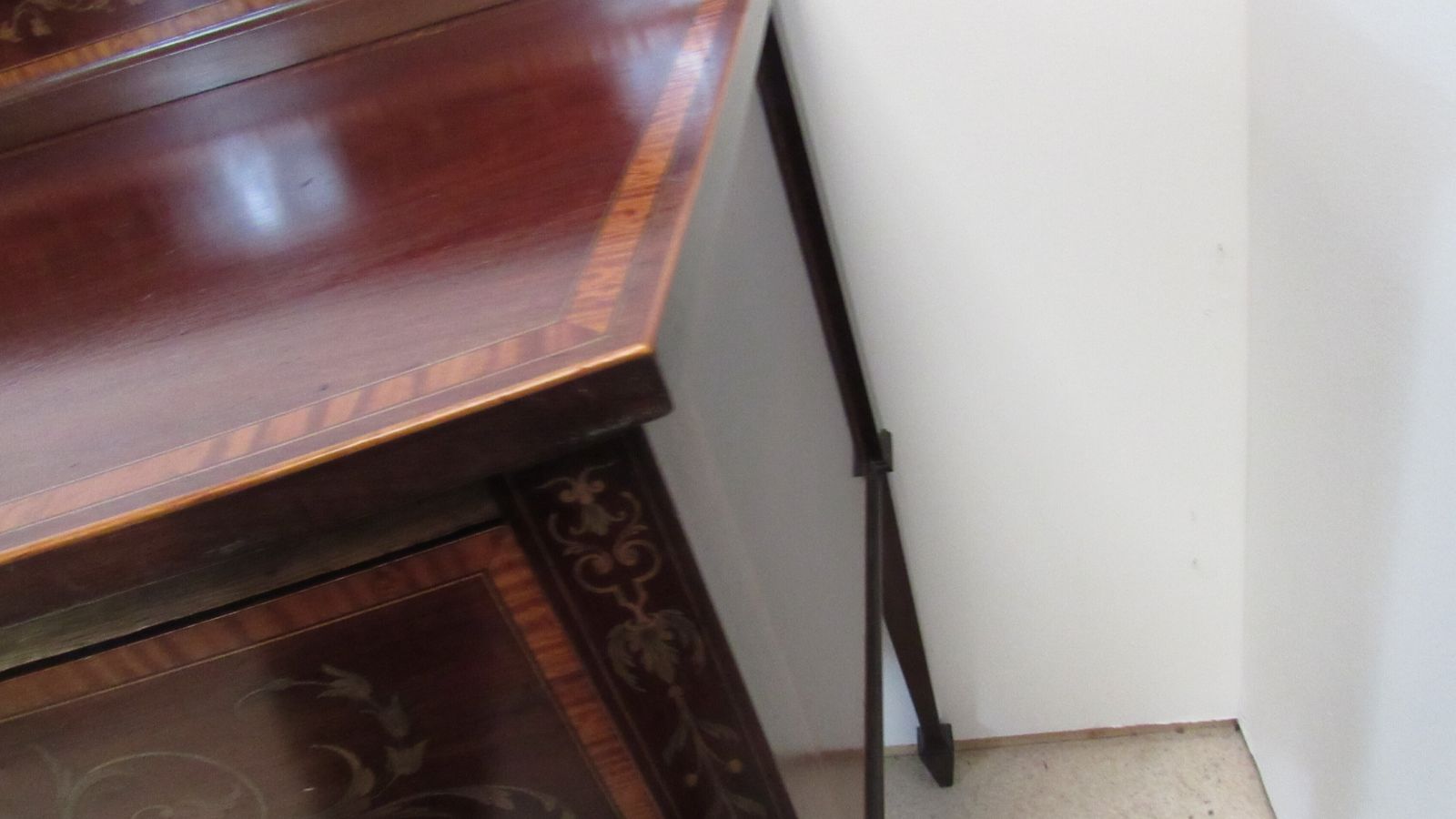 Superb Marquetry Inlaid Mahogany Sideboard photo vintage