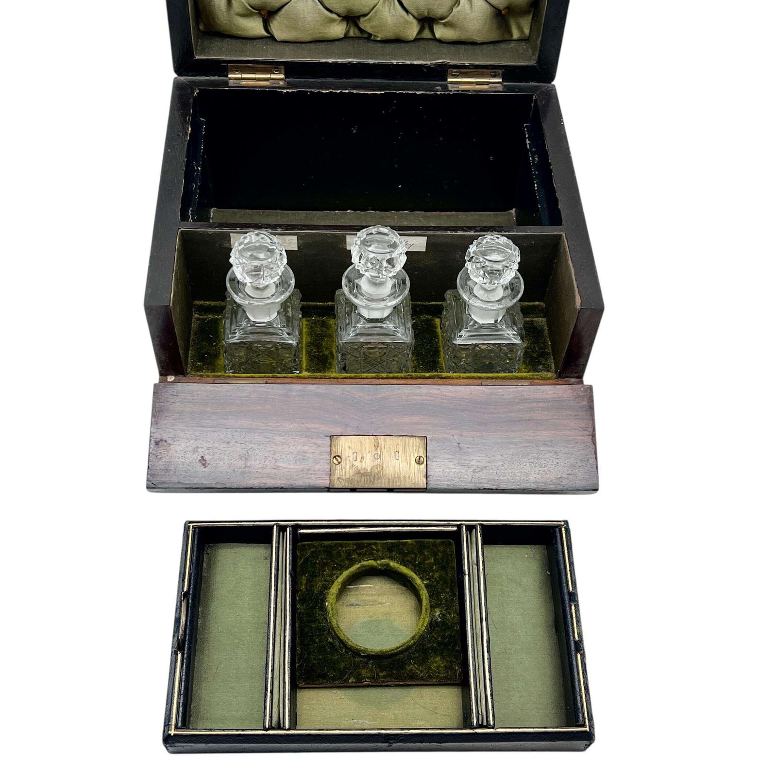 Antique Victorian Coromandel Vanity Box With Key   Jewellery Box   Perfume Box   Bedroom Decor   Travel   Home Decor photo 135.0