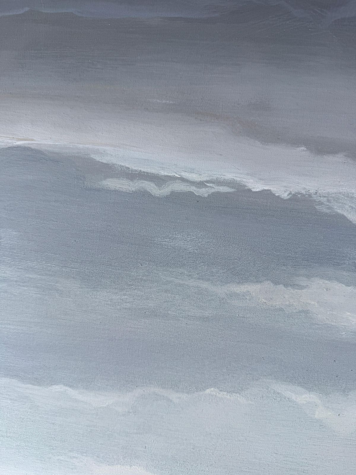 Jose Alvarez Niebla Stairway To The Frontal Sky Oil On Canvas Abstract Painting photo vinterior