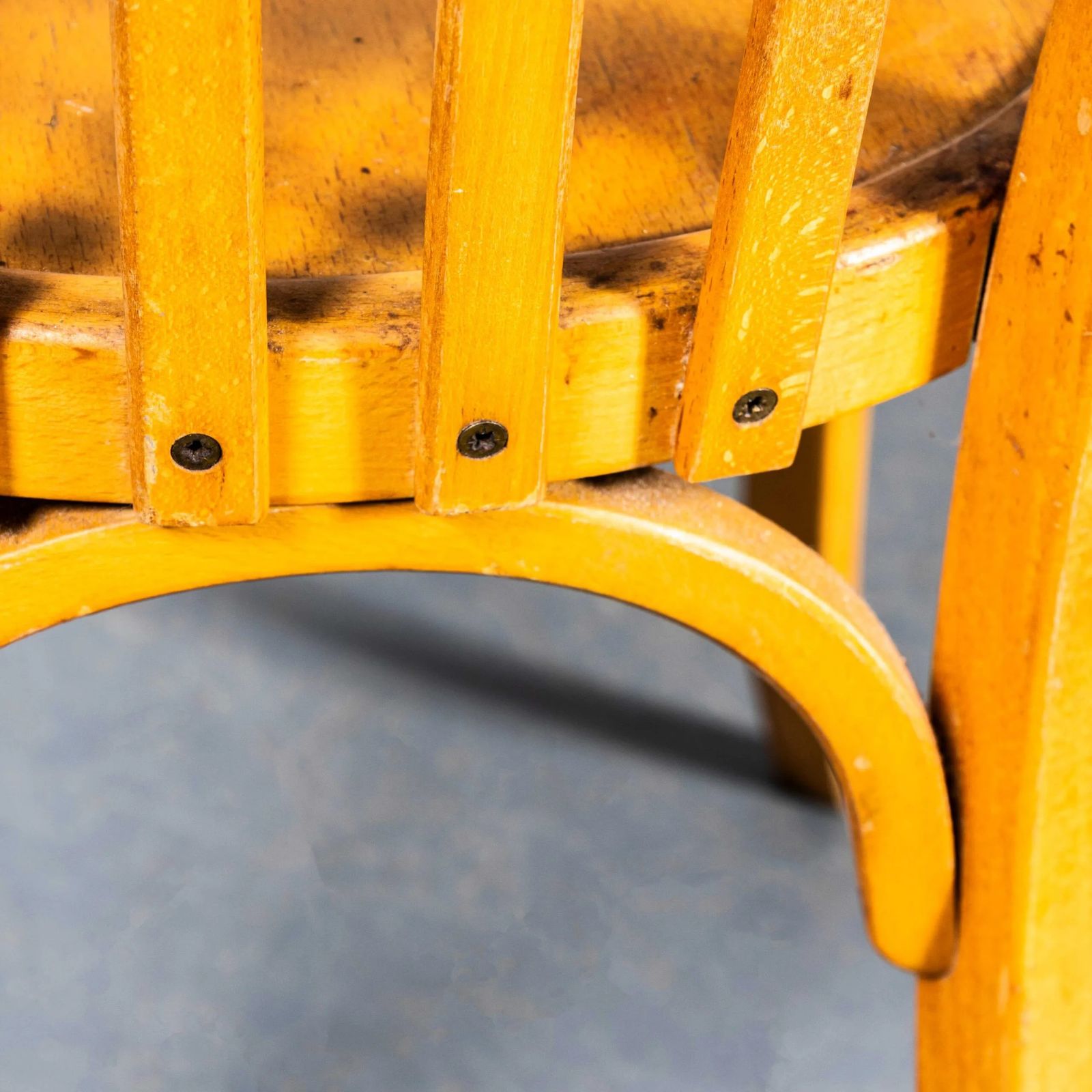 1950’s Baumann Honey Bentwood Café Dining Chair – Set Of Four photo vintage