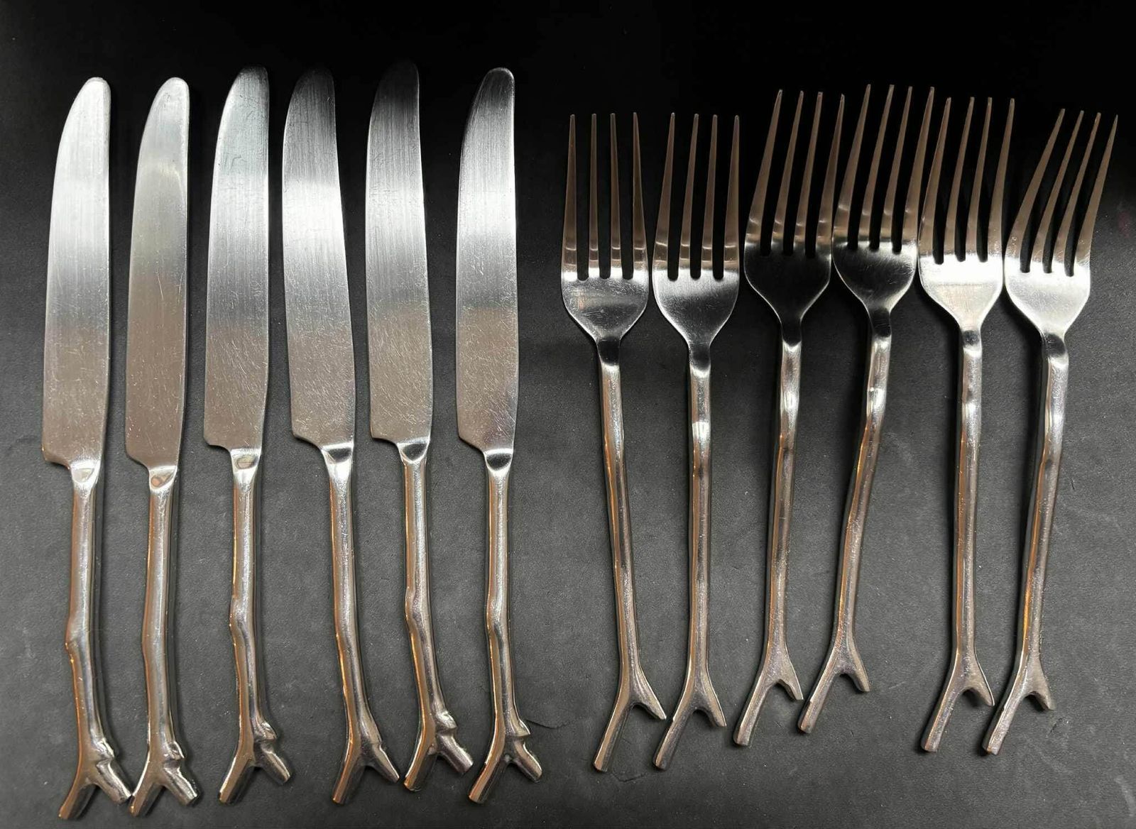 Branch Flatware Set (24 Piece) French Stainless Steel photo buy