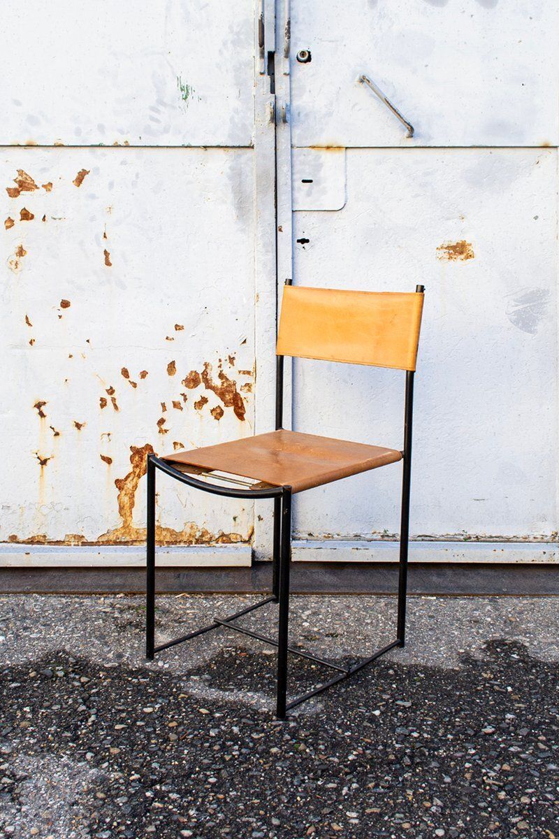 Spaghetti Chairs With Hide Leather Seats By Giandomenico Belotti For Alias, Italy, 1979, Set Of 6 photo furniture