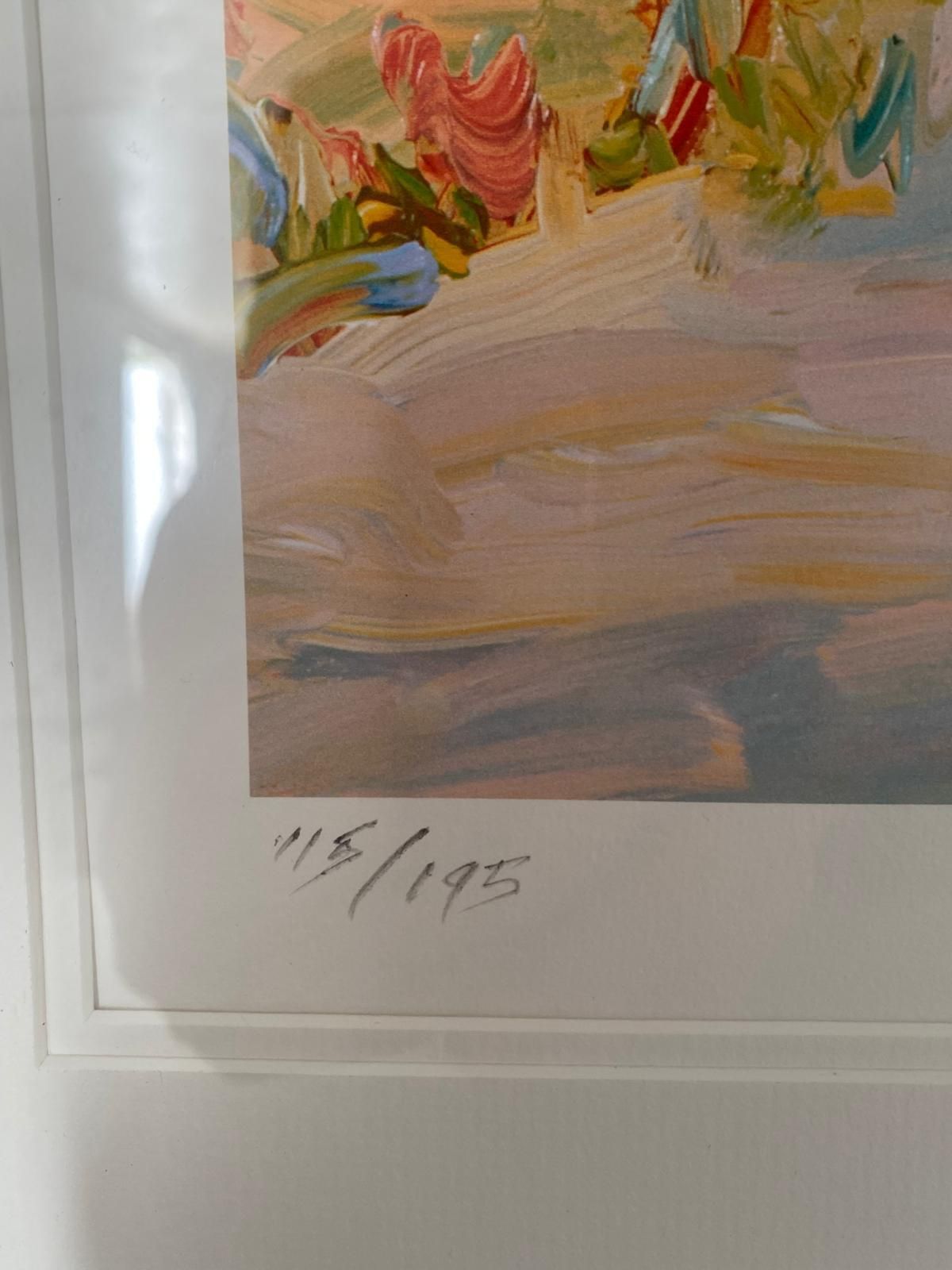 Framed Limited Edition Print "Rues Des A" By Artist Richard Pargeter 115/195 photo Art