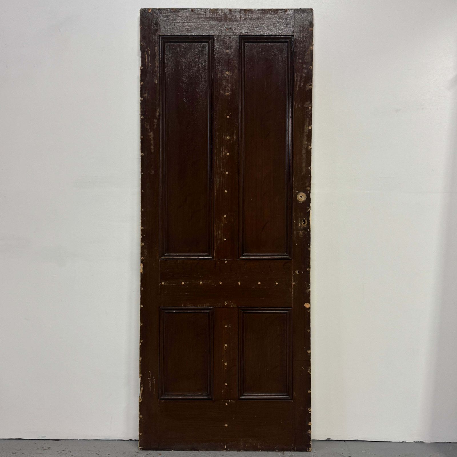 Antique Four Panel Door 207cm X 81cm X 4cm photo for sale