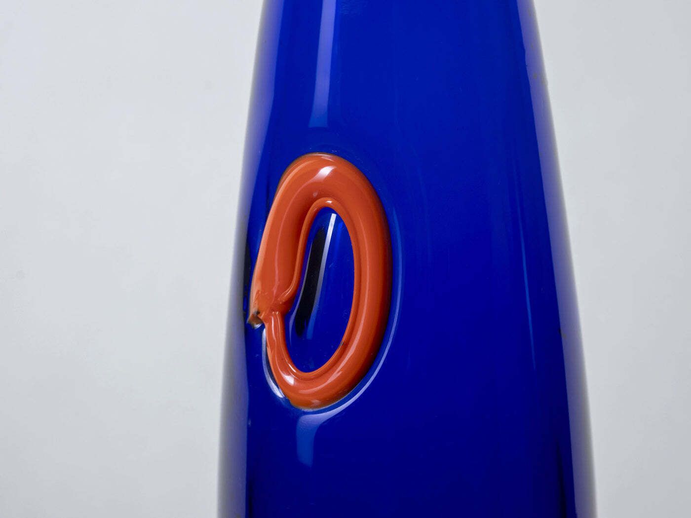 Set Of Blue Glass Vases, 1970s, Czechoslovakia