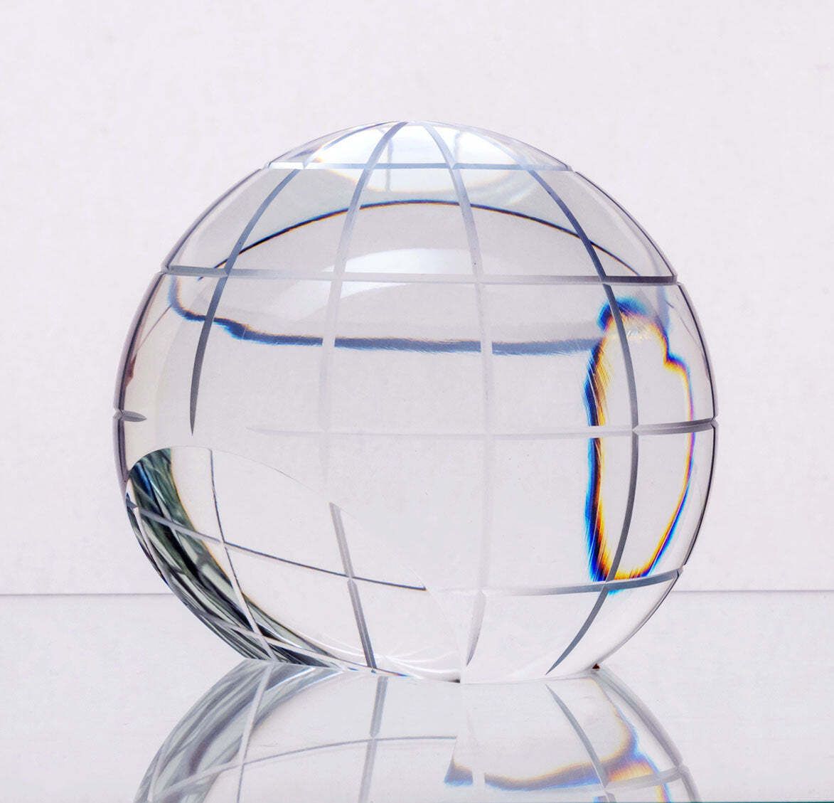 Vintage Decoratieve Glazen Bol, Jaren 1970