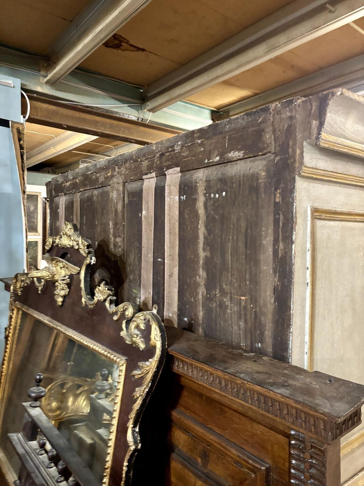 18th Century Italian Housekeepers Cupboard In Original Paint photo 5995.0