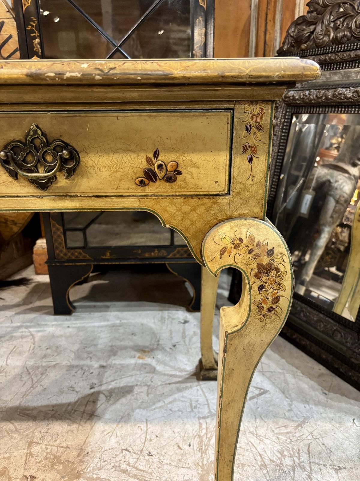 Early 20th Century English Lacquered Writing Desk photo 1995.0