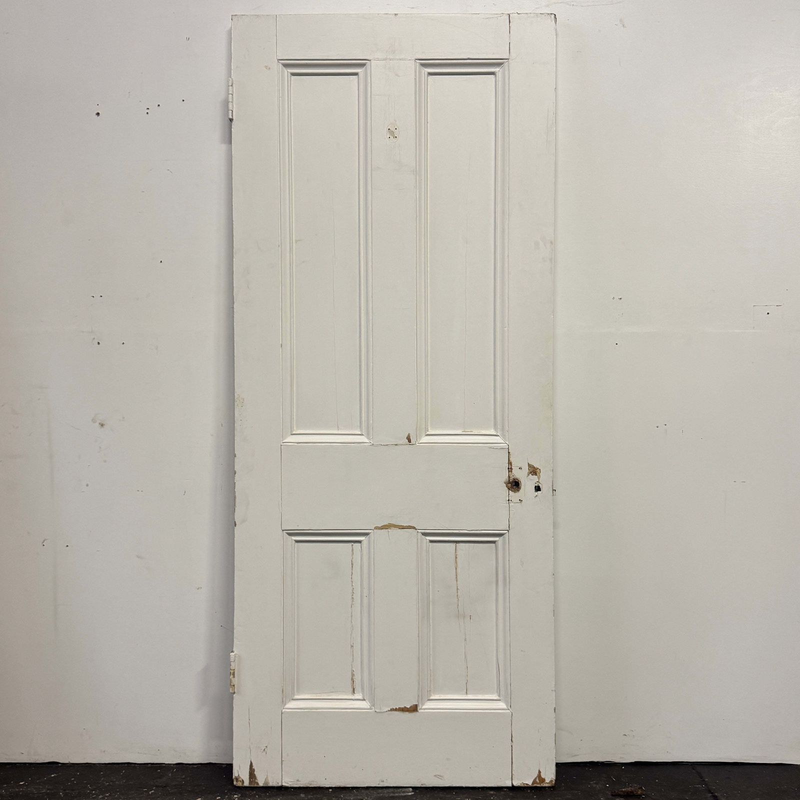 Antique Four Panel Door 205.5cm X 86cm X 4.5cm photo for sale