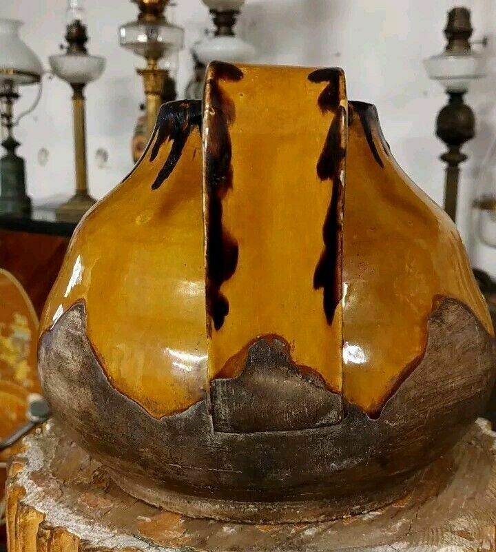 Ugo Zaccagnini 1930s Enameled Ceramic Jug Chandelier Signed photo for sale