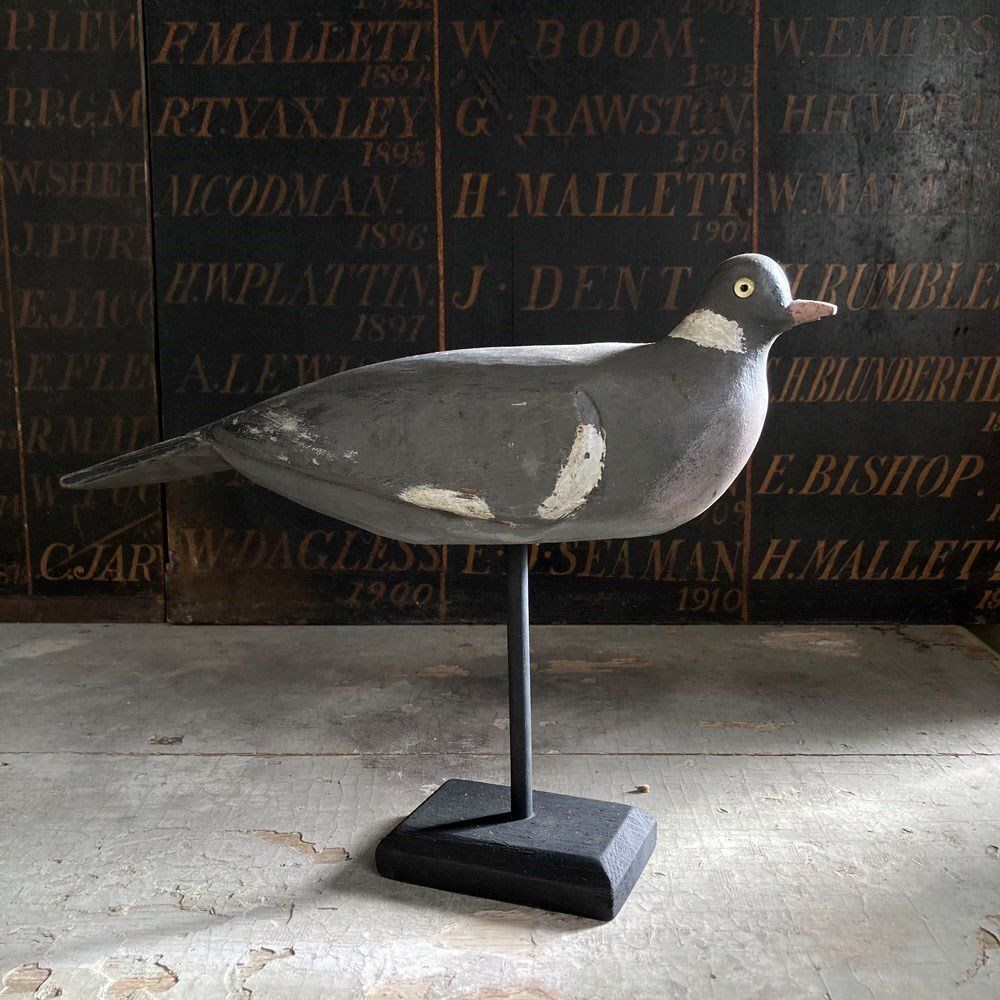 Vintage Decoy Wood Pigeon, 1930s photo 375.0
