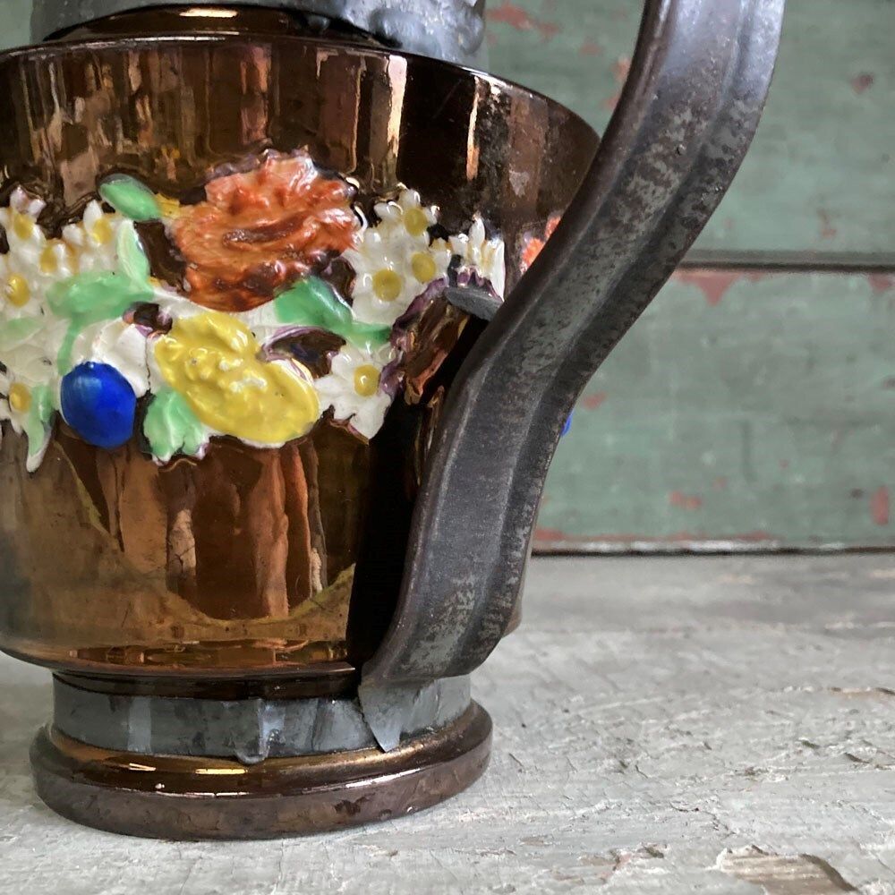 Tinker Repair Sunderland Jug, 1800s photo vinterior