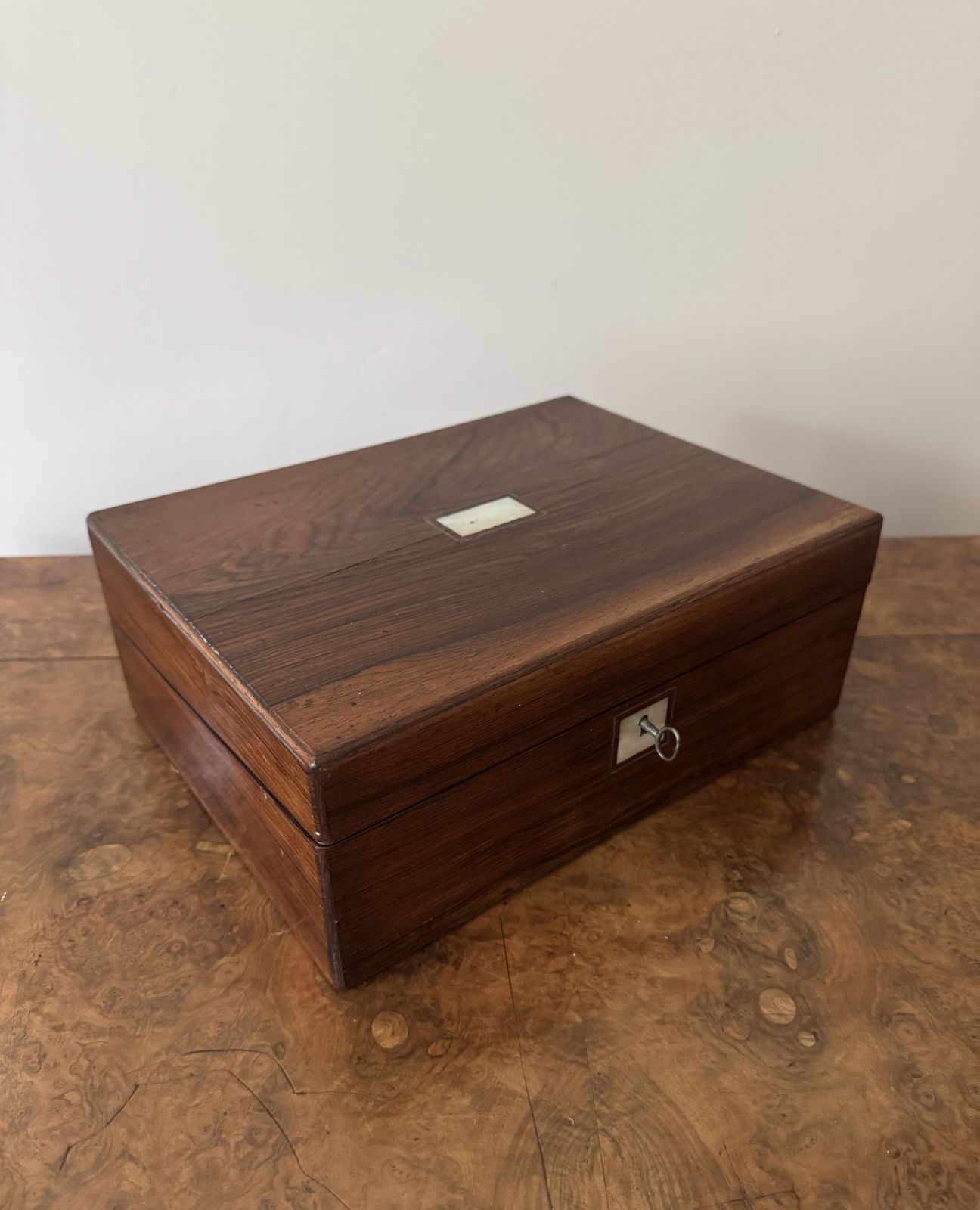 Wonderful Quality Antique Rosewood Writing Slope