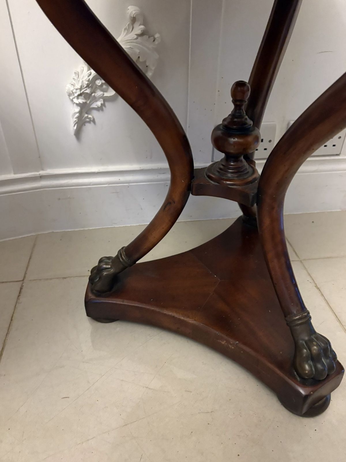 Furniture Antique Early 20th Century Quality Pair Of French Marble Top Gueridon Side Tables photo