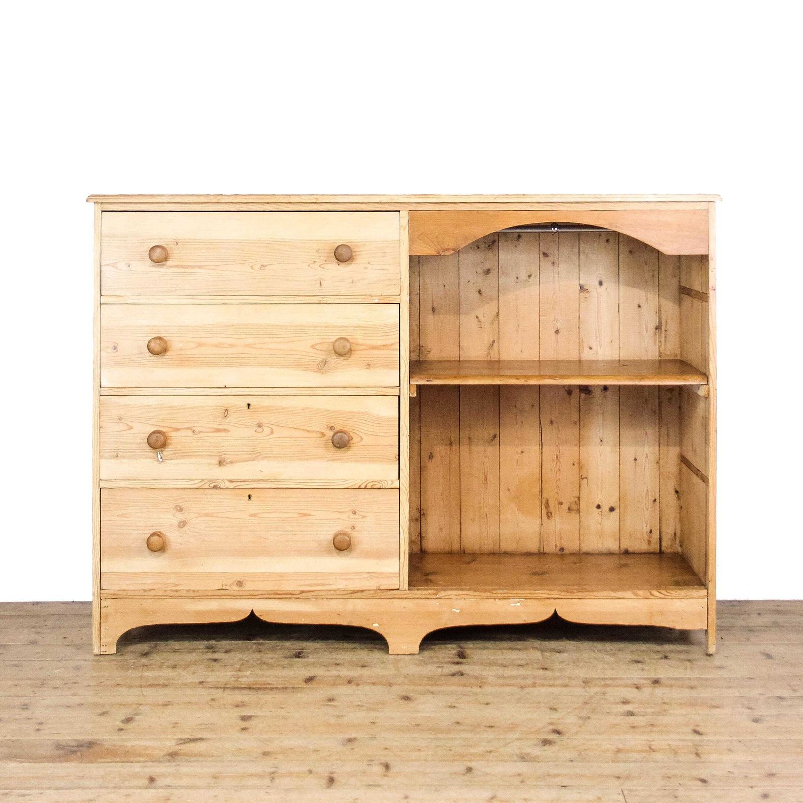 20th Century Large Pine Bedroom Chest Of Drawers Unit | Antique Storage | Pine Drawers | Bedroom Furniture | Pine Furniture