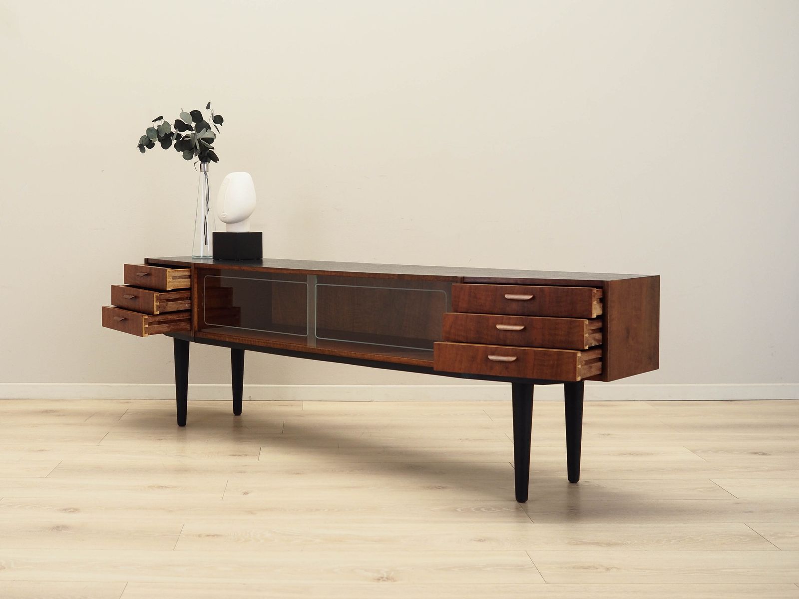 Walnut Lowboard, Danish Design, 1960s, Production: Denmark photo for sale