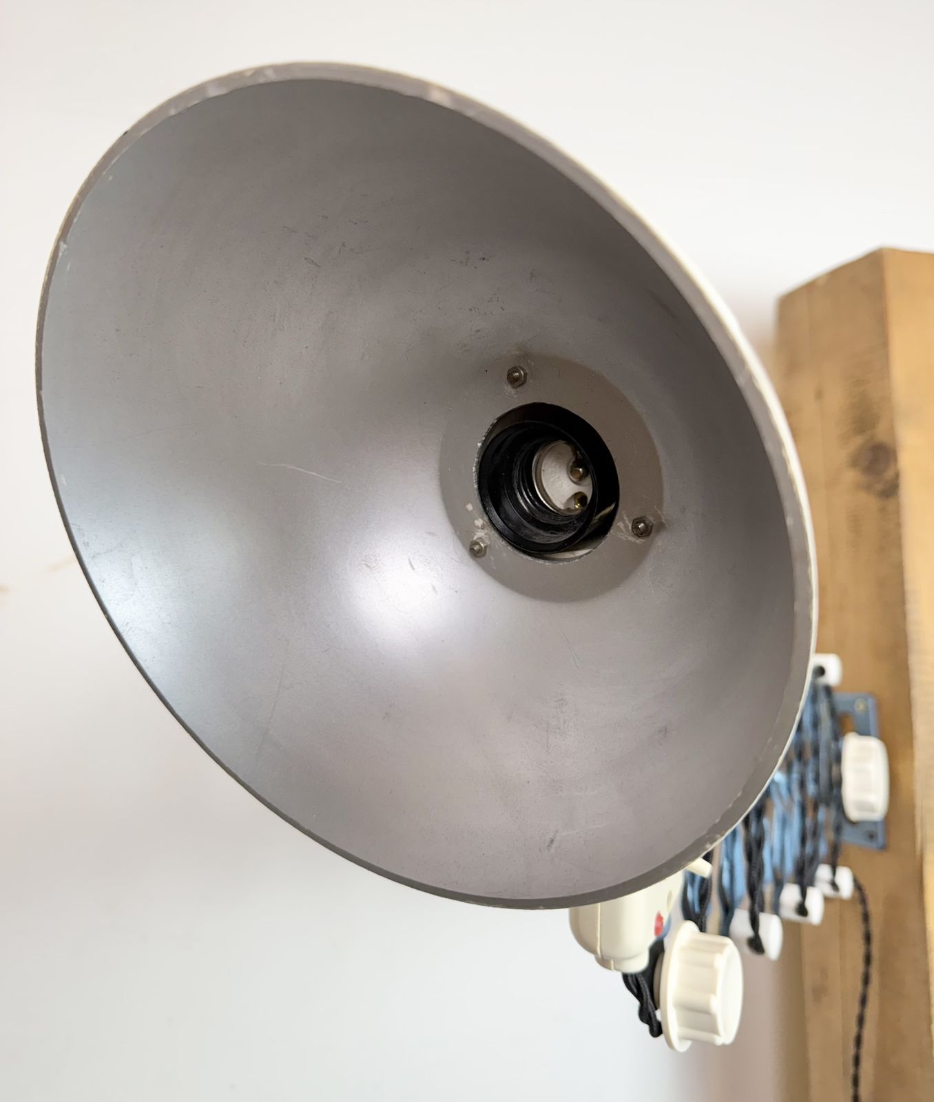 Industrial East German Scissor Lamp From Reif Dresden, 1950s, 2x photo Lighting