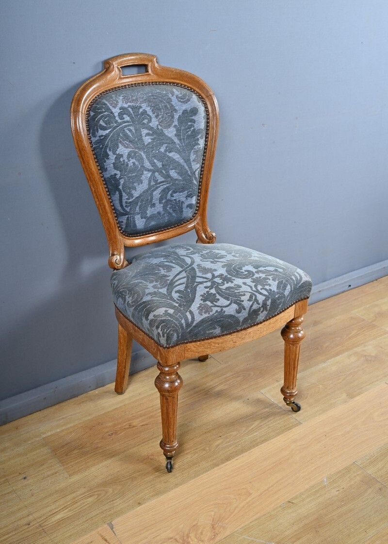 Pair Of Oak Chairs, Louis Philippe Style – Mid 20th Century photo 990.0