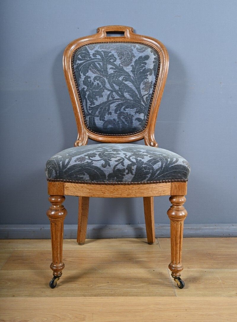 Pair Of Oak Chairs, Louis Philippe Style – Mid 20th Century photo vinterior