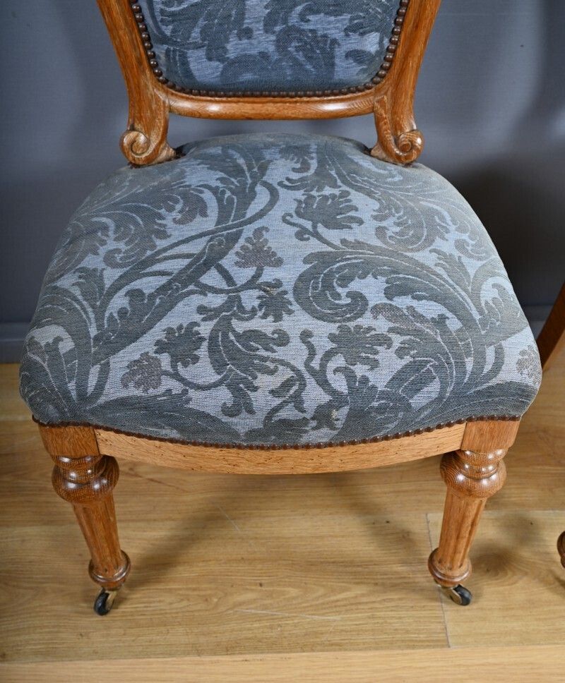photo furniture Pair Of Oak Chairs, Louis Philippe Style – Mid 20th Century