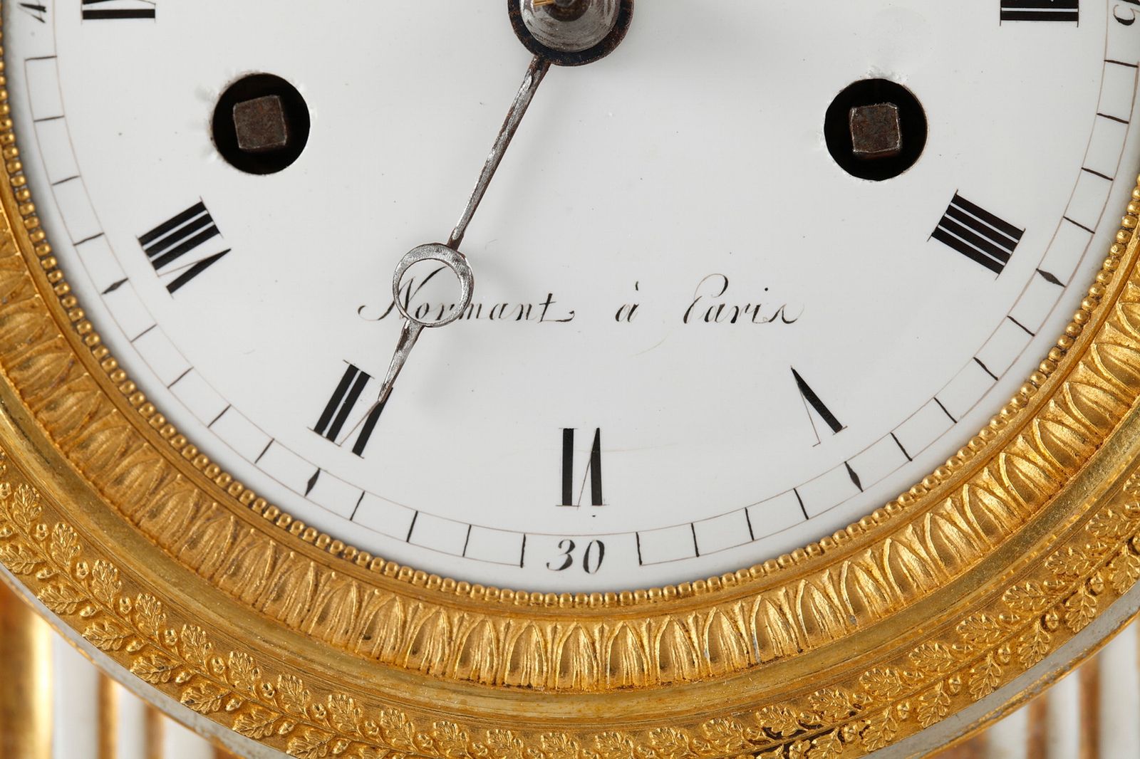 Gilt Porcelain Clock In The Shape Of A Vase, Early 19th Century photo 4966.0