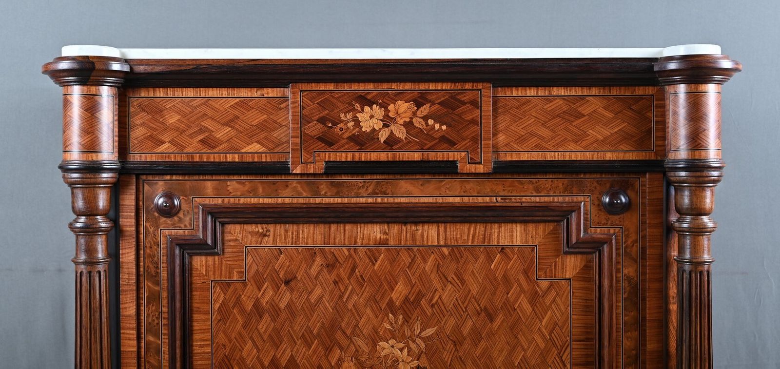 A Marquetry Side Table In Precious Woods, Napoleon III Period – Mid 19th Century photo buy