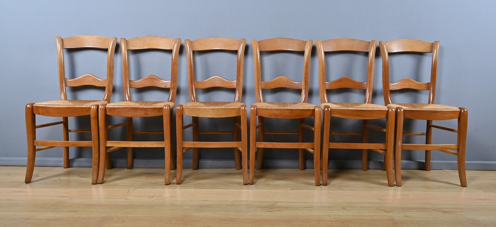 Set Of 6 Cherrywood Chairs, Louis Philippe Style – Late 20th Century photo 1450.0