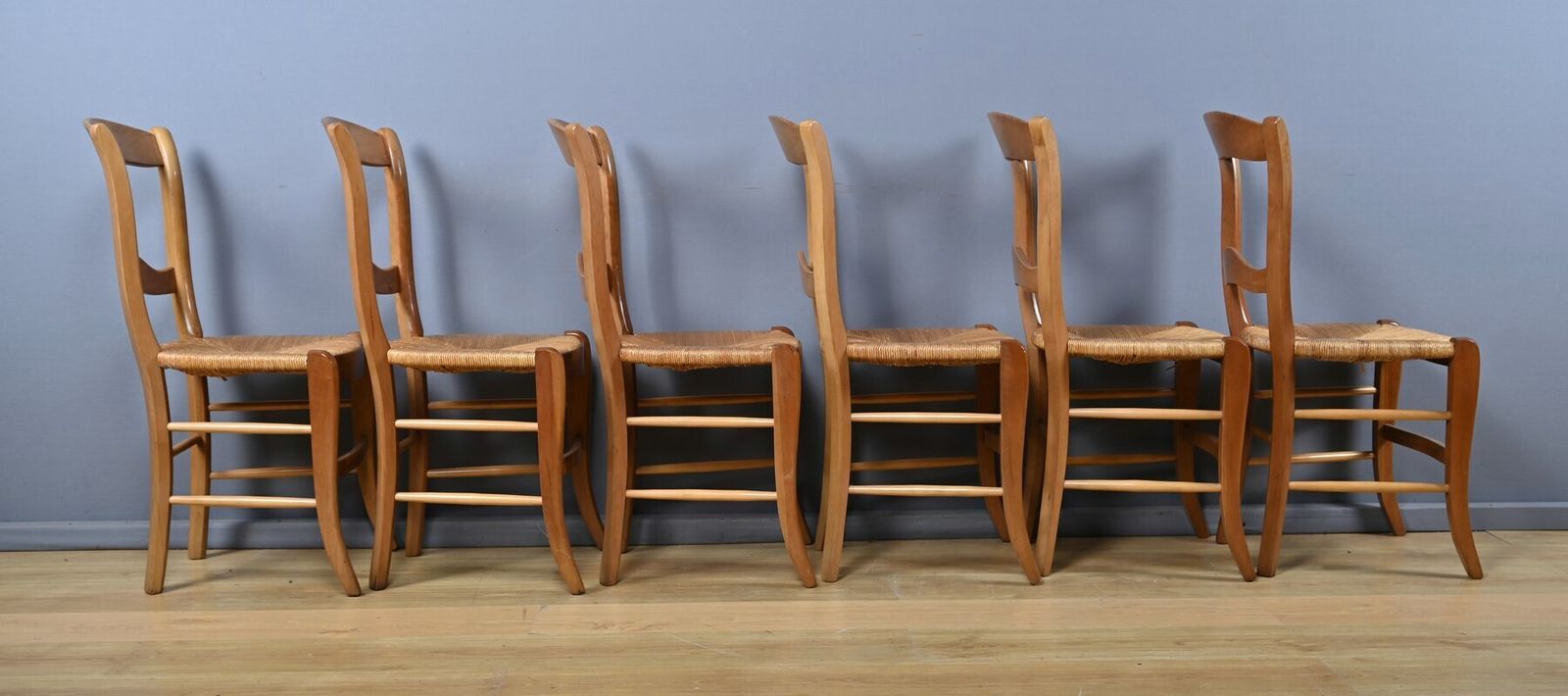 Set Of 6 Cherrywood Chairs, Louis Philippe Style – Late 20th Century photo vinterior