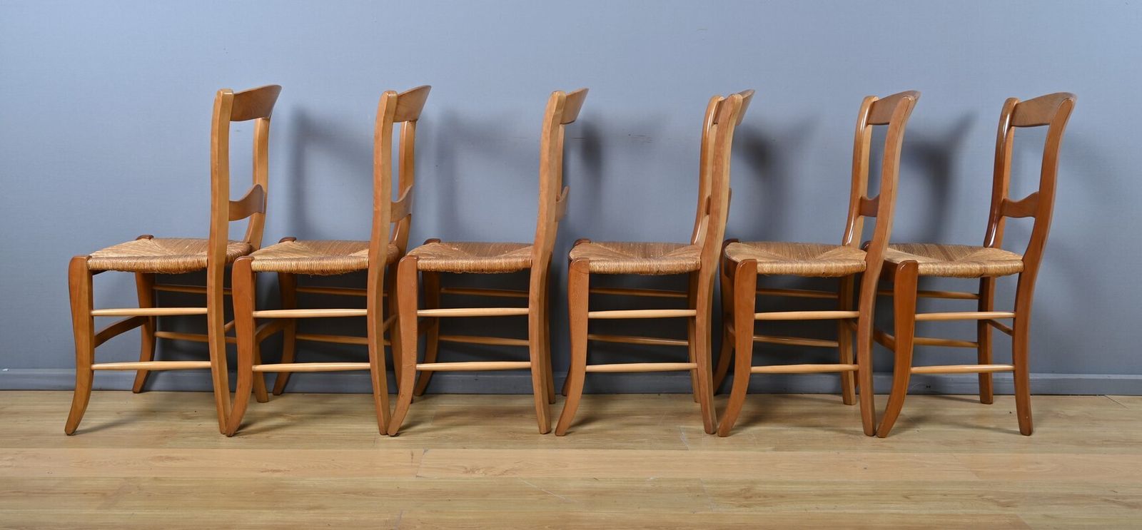 Set Of 6 Cherrywood Chairs, Louis Philippe Style – Late 20th Century photo buy