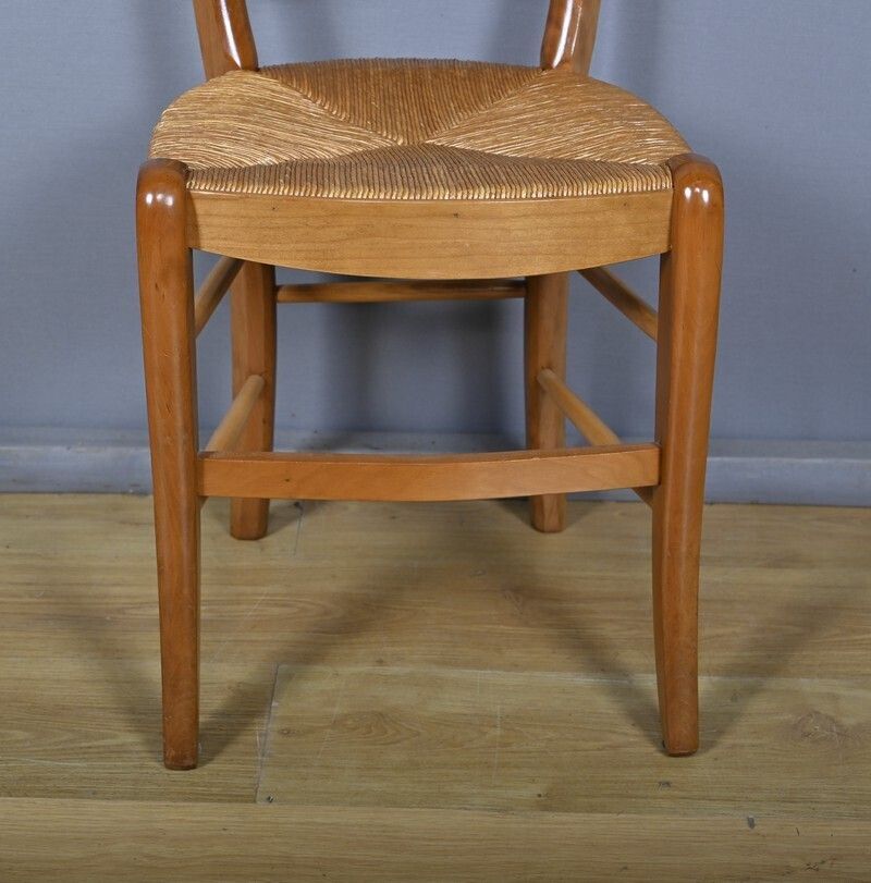 1450.0 Set Of 6 Cherrywood Chairs, Louis Philippe Style – Late 20th Century photo